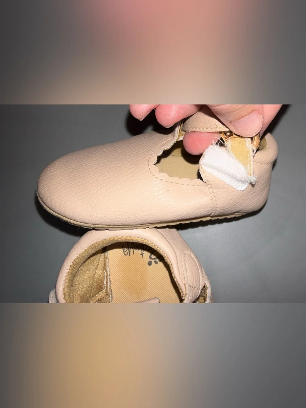 Leather Mary Jane Baby Velcro Shoes